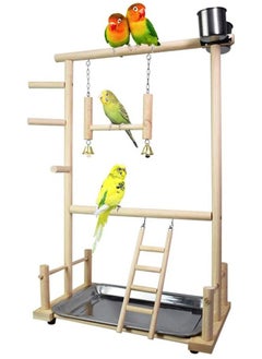 Buy Neostyle Bird Playpen Exercise Gym with Ladder Feeder Cup Playground in UAE