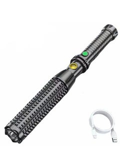 Buy USB Rechargeable Led Flashlight,High Lumens Tactical Flashlight, 3 Modes Adjustable Emergency Waterproof Flashlight in Saudi Arabia