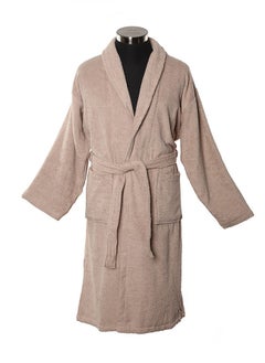 Buy Lauren Bathrobe, Taupe- Medium in UAE