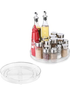 Fyfjur Lazy Susan Turntable Condiment Holder, Honeycomb Shape Rotating - View #8