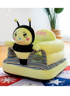 Buy Baby Sitting Support Seat Sofa, Infant Learning Chair Head Protect - Breathable Crystal Fabric, Feather Cotton Filling, Perfect Toddler Gift to Learn to Sit in UAE