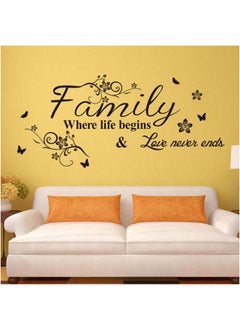 Buy Family Wall Stickers  Plane With Flower Vine Decal Stickers in Egypt