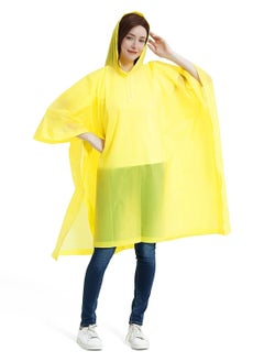 اشتري Portable EVA Raincoats for Adults, Reusable Rain Ponchos with Hoods and Sleeves Lightweight Raincoats for Lightweight for Adults, Emergency, Camping, Men, Women(2 Pack) في السعودية