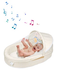 Buy Multifunctional Folding Baby Bed, Portable And Moveavle Baby Bed Crib With Mosquito net And Music in Saudi Arabia