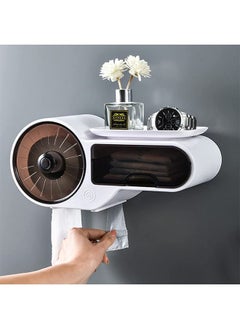 Buy Tissue Dispenser, Multifunctional Toilet Paper Holder, Wall Mounted Roll Paper Holder, Toilet Paper Holder for Bathroom, Kitchen Pantry Tissue Boxes, Rust Proof Toilet Paper Holder in Saudi Arabia