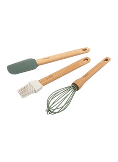 Buy 3-Piece Durable High Quality Baking Utensil Set Multicolor 1.4 x 3.8 x 22.8 cm HB8676KTD in Saudi Arabia