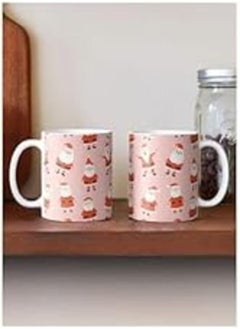 اشتري Cute Santa Claus On Pink Background - Christmas Ceramic Mug 1 Pcs في مصر