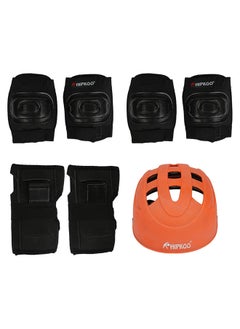 اشتري Safe X Pro 4 In 1 Kids Knee Pad Elbow Pads Wrist Guards And Helmet Protective Gear Set في الامارات