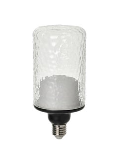 Buy Led Bulb E27 150 Lumen Tube Shaped Clear Glass Patterned 90 Mm in Saudi Arabia