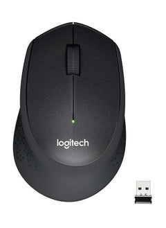 Buy M330 Silent Plus Wireless Large Mouse - Black in Saudi Arabia