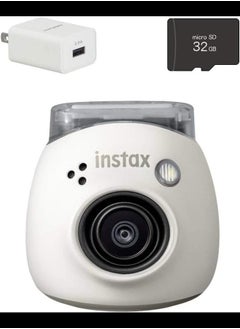 اشتري كاميرا Instax PAL الرقمية (أبيض، تتضمن مجموعة بطاقة SD ومحول) مع ميزات اتصال محسنة لتجارب المشاركة والطباعة السلسة في الامارات