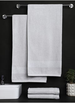 Buy Raymond Home Towel Gift Sets 600 GSM 2 Bath & 2 Hand Towels Super Soft  Pure Cotton (75 x 150 cm(2) + 40 x 60 cm (2)) Towel in UAE