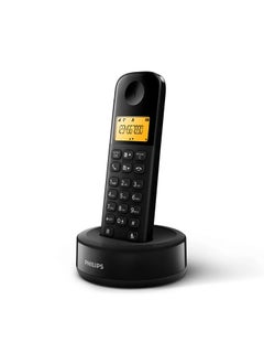 Buy Cordless Phone D1601B - Non Slip Grip  (Black Color) in Egypt