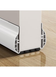 Buy Under Door Draft Stopper with Brush, Upgrade Cuttable Under Door Seal Blocker Insulator Door Sweep Weather Stripping Noise Stopper Strong Adhesive 36.6" Length (White) in Saudi Arabia