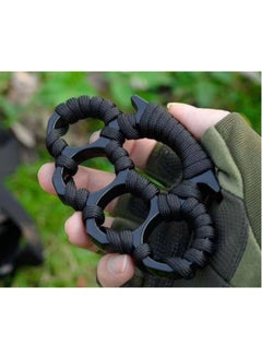 Buy Thickened Finger Tiger Rope Iron Fist Head Self Defense Four Finger Hand Buckle Outdoor Sports Fighting in UAE