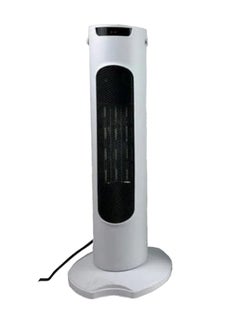 Buy Vertical Heater With Italian technology Heater Home Energy-saving  , (white-2000W) high-power, instant heating, ABS+ ceramic heating ,  3-position , Anion purification heating comfortable and healthy , 270° wide Angle shaking head supply large area heating Balanced in Egypt