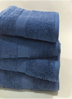 اشتري Towel Set 4 Pieces 50×100 jeans blue في مصر