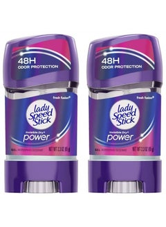 Buy Lady Speed Stick 48HR Antiperspirant Deodorant Gel Fresh Fusion 2.30 oz (Pack of 2) in UAE