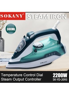 اشتري Sokany Sk-Yd-2093 Steam Iron 300Ml Capacity Water Tank Spray Nozzle في مصر