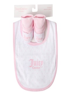 اشتري Juicy Couture Hat and Bootie Baby Gift Set White في السعودية