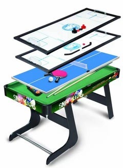 Buy COOLBABY 4 in 1 Multifunctional Folding Pool Table Children's Home Standing Football Table Table Tennis Ice Hockey Children Learning Table Desktop Sports Games Family Game Table Toys in UAE