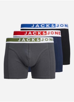 Buy Pack of 3 - Logo Waistband Detail Trunks in Saudi Arabia