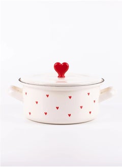 Buy Cupid 18 cm Short Enamel Pot (1.5 L) – Durable, Hygienic, and Easy to Clean in UAE