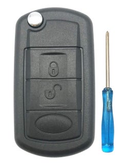 Buy 3 Buttons Shell Replacement Remote Control Cover Uncut Key FOB Case Shell for Land Rover Range Rover in UAE