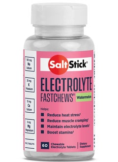 Buy Electrolytes Fastchews Watermelon Flavour 60 Chewable Tablets Stamina Booster in UAE