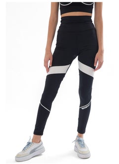 Buy Black Piping Color Block Leggings in Egypt