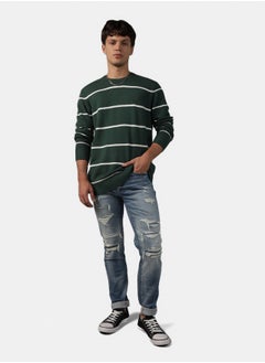 Buy AE Striped Crewneck Sweater in Egypt