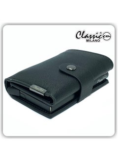 اشتري Classic Milano Wallet for men Premium Quality PU Mens Wallet Auto Cardholder (Black) by Milano Leather في الامارات