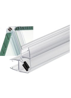 Buy Pvc Glass Lip Seal With Magnet For 8Mm Glass 90 Degree Translucent Weather Stripping Seal Sweep With Drip Rail in UAE