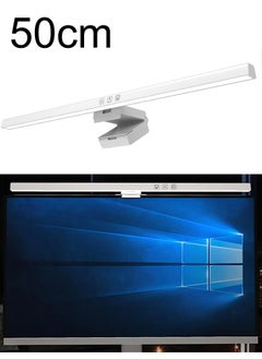 Buy Computer Monitor Light, 50cm Monitor Lamp with Touch Sensor, Eye Caring No Screen Glare, Dimmable and 3 Color Temperature Computer LED Light, White in Saudi Arabia