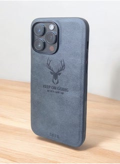 Buy Luxury Shockproof Soft Silicone PU Leather Deer Mobile i Phone 15 pro Case in UAE