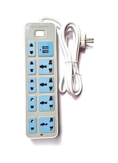 اشتري 1.5m Long Power Socket 9port + 2usb Ports, Dc 5v/1a 2.1a في مصر