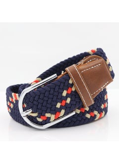 Buy Mens Knitted Elastic Canvas Belt Breathable Casual17 17 in Saudi Arabia