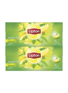Buy Green Tea Lemon 25 Bags 1.5grams Pack of 2 in UAE
