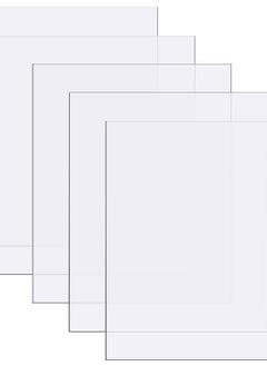 Buy 10 Pieces Polycarbonate Sheets Clear Plastic Sheet Thin Rigid Plastic Sheet Clear Polycarbonate Sheet Shatter Resistant Plastic Sheets for DIY Crafts Document Picture Frames, 8 x 10 x 0.02 Inch in UAE