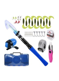 اشتري 34-Piece Fishing Rod And Reel Combo Kit 39cm في الامارات