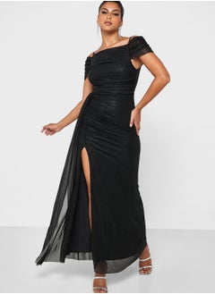 Buy Shimmer Dress With Slit in Saudi Arabia