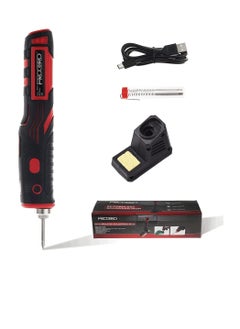 اشتري Portable Cordless Soldering Iron 1800mAh Rechargeable Soldering Tool Updated with Touch Sensor and LED Spotlight, Professional Safe Wireless Soldering Kit في الامارات