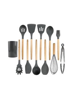 Buy 12 pcs Non-Stick Silicone Cooking Kitchen Utensils with Holder in UAE