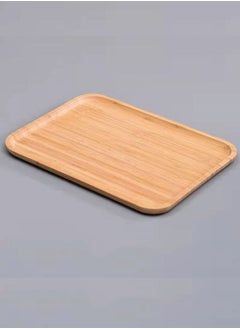 Buy High Grade Round Bamboo Tray Brown 30*20*1.35CM in Saudi Arabia