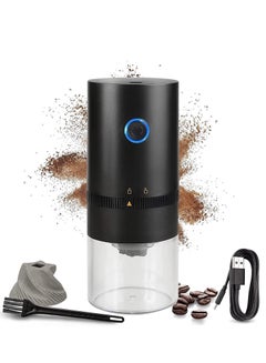 Buy Electric Burr Coffee Grinder, Portable for 4 Cups 30g, Compact Automatic Conical Bean Grinder in UAE