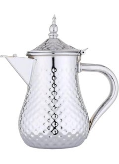 Buy Hammer Design Chrome Plated Stainless Steel Milk Pot With Hollow Handle Body 2.0 Liter Capacity in Saudi Arabia