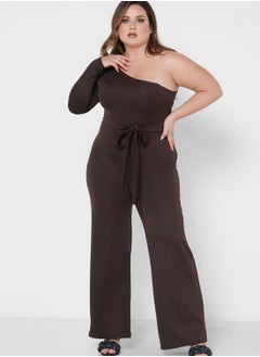 Buy Wide Leg One Shoulder Jumpsuit in Saudi Arabia