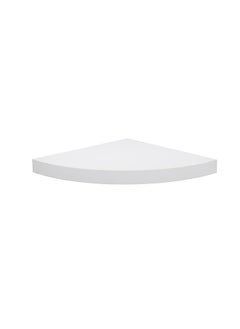 Buy FLOATING WALL SHELF CORNER WHITE SIZE: 29.5X29.5X3CM in UAE