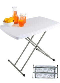 Buy Heavy duty foldable and adjustable table for trips and picnics in Saudi Arabia