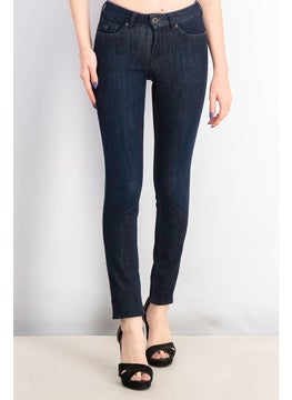 Buy Women Five Pocket Skinny Jeans, Navy in Saudi Arabia